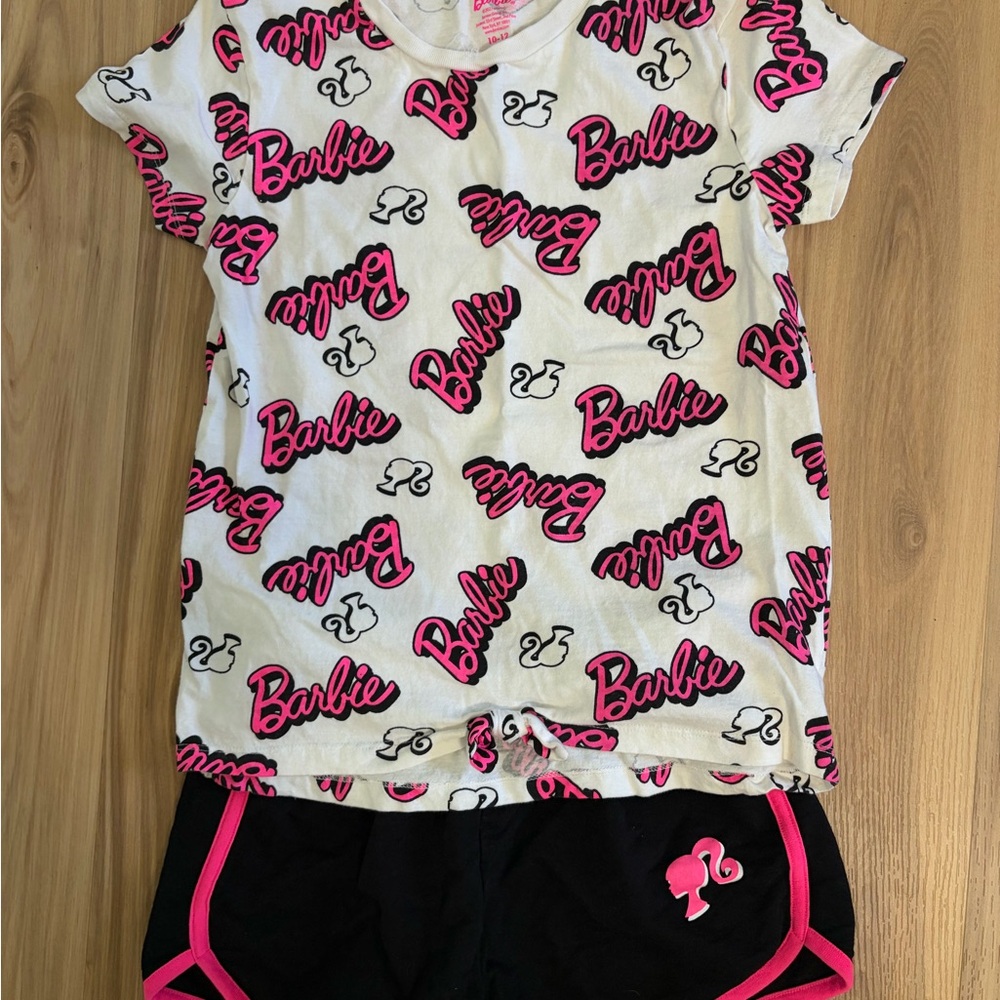 Barbie Kids Set - white and Black with Pink Accents